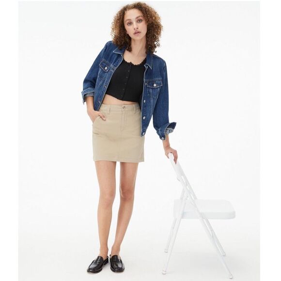 🔃Aeropostale Tan Uniform Skirt - Picture 3 of 7